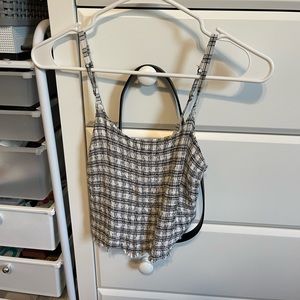 Hollister Checker-Print Tank Top